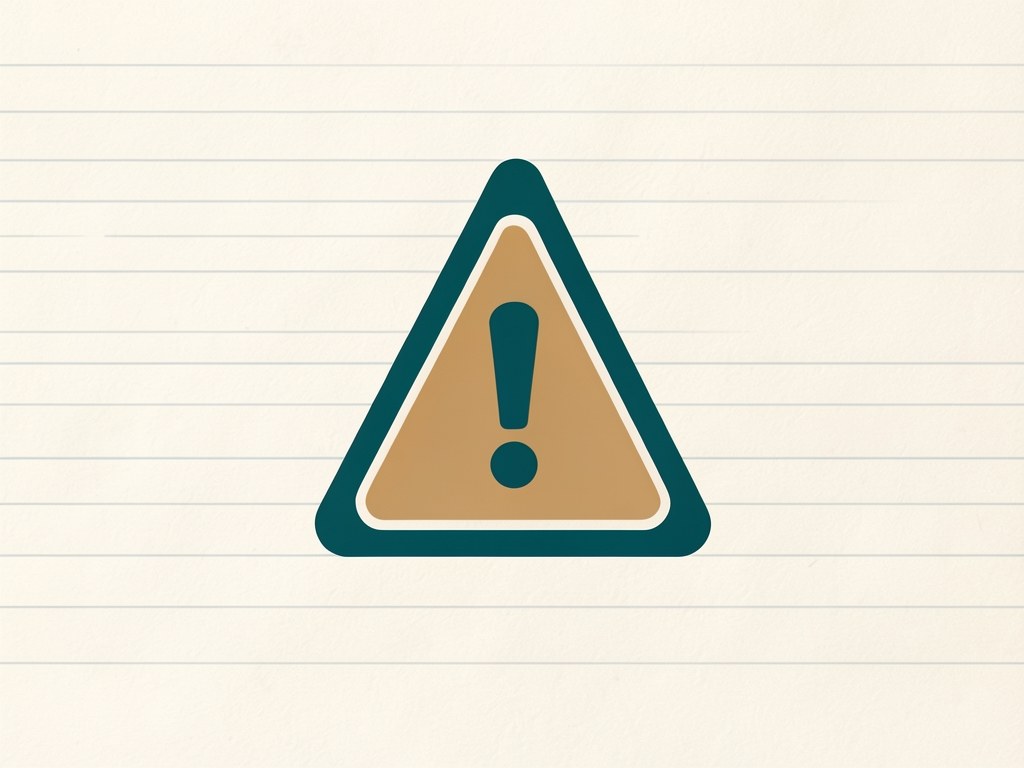 An illustration of a warning sign with an exclamation mark, emphasizing caution and important information.